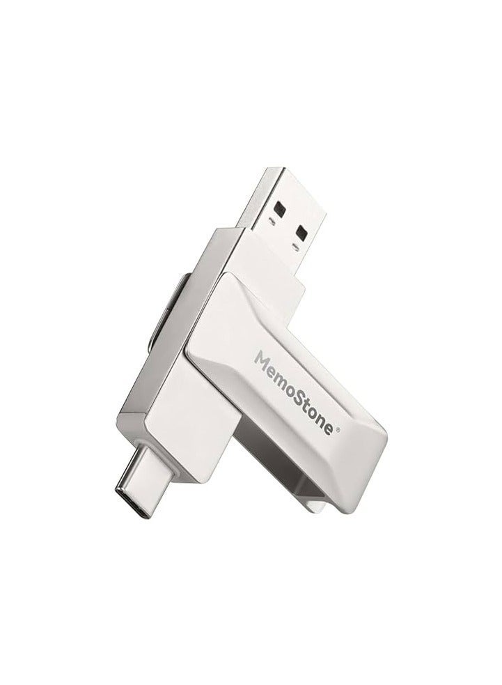 KingSpec MemoStone 512GB/1TB External SSD – USB Type-C & Type-A Interface, Up to 550MB/s Read Speed, Portable High-Speed Solid State Drive for Smartphones, Laptops, Tablets, PCs - Image 1